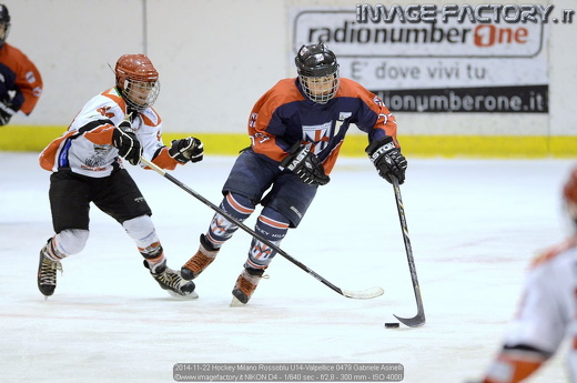 2014-11-22 Hockey Milano Rossoblu U14-Valpellice 0479 Gabriele Asinelli
